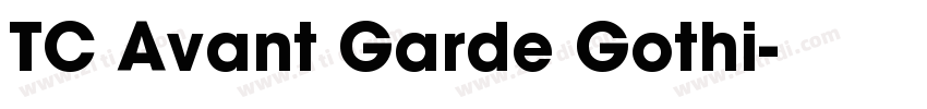 TC Avant Garde Gothi字体转换